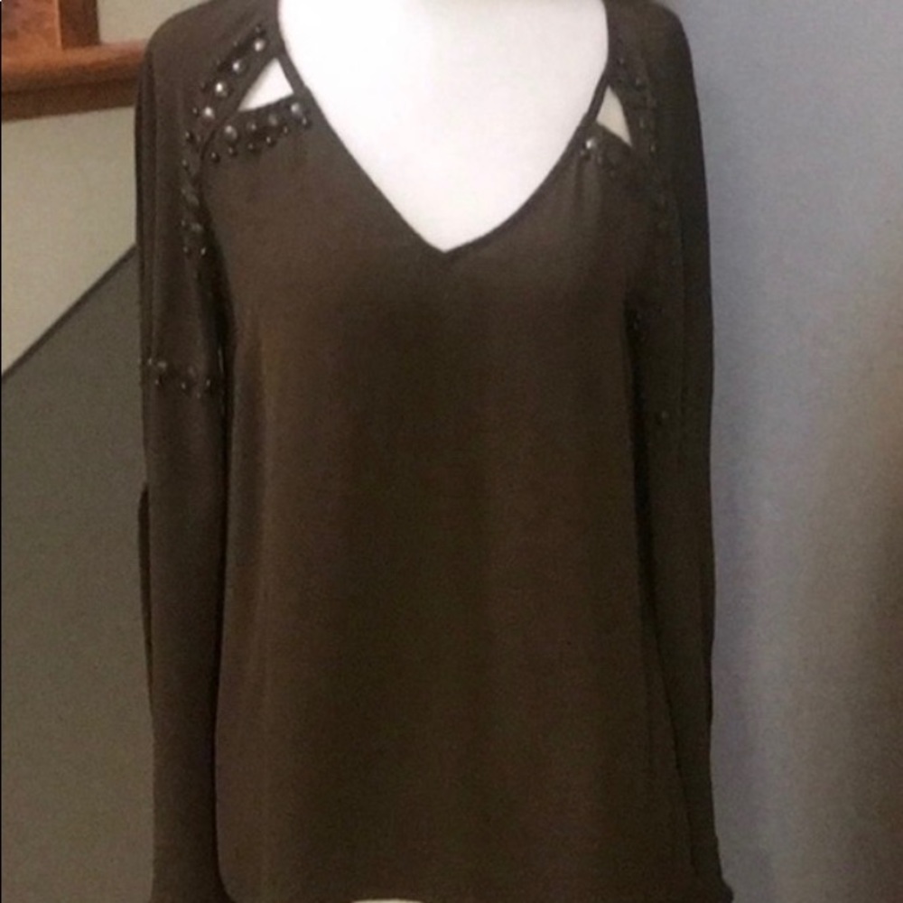 Rock & Republic Blouse Olive Green